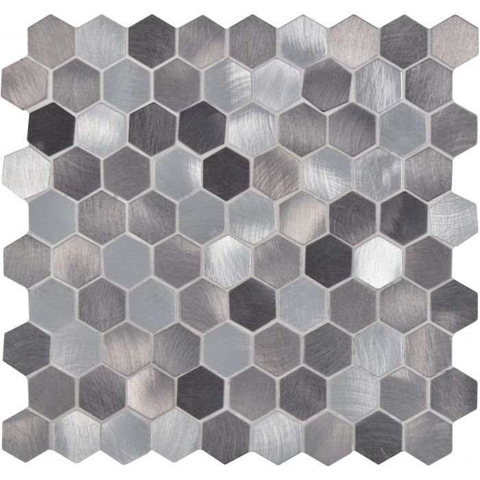 Zenith Silver Aluminium Mosaic