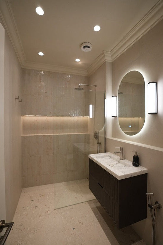 Blend Ivory, Ceppo & Portobello Ivory - Wetroom by Novospace, London