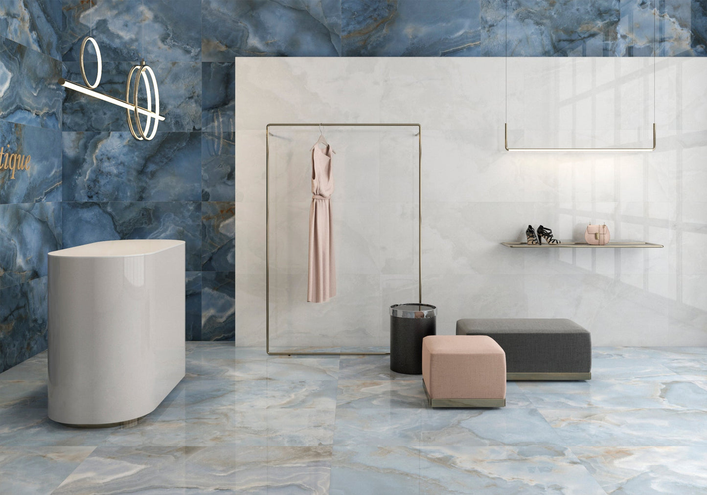 Onyx Effect Floor Tiles - By European Heritage