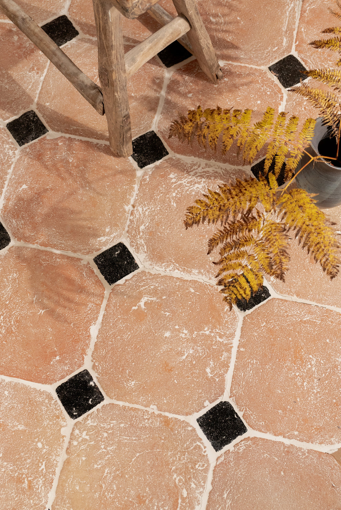Octagon and Dot Bathroom Tiles - By European Heritage