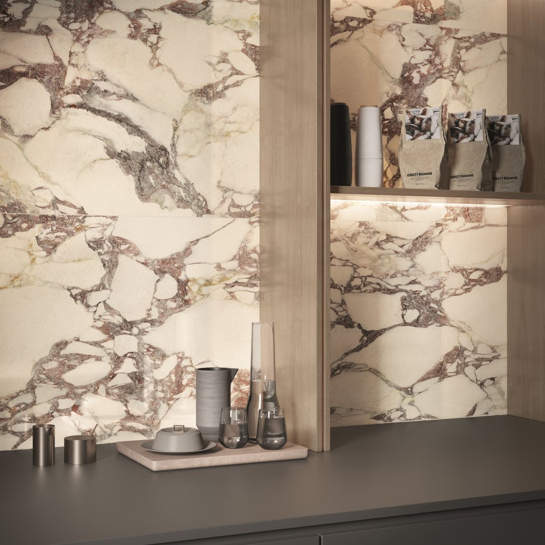 Marble Effect Kitchen Tiles - By European Heritage