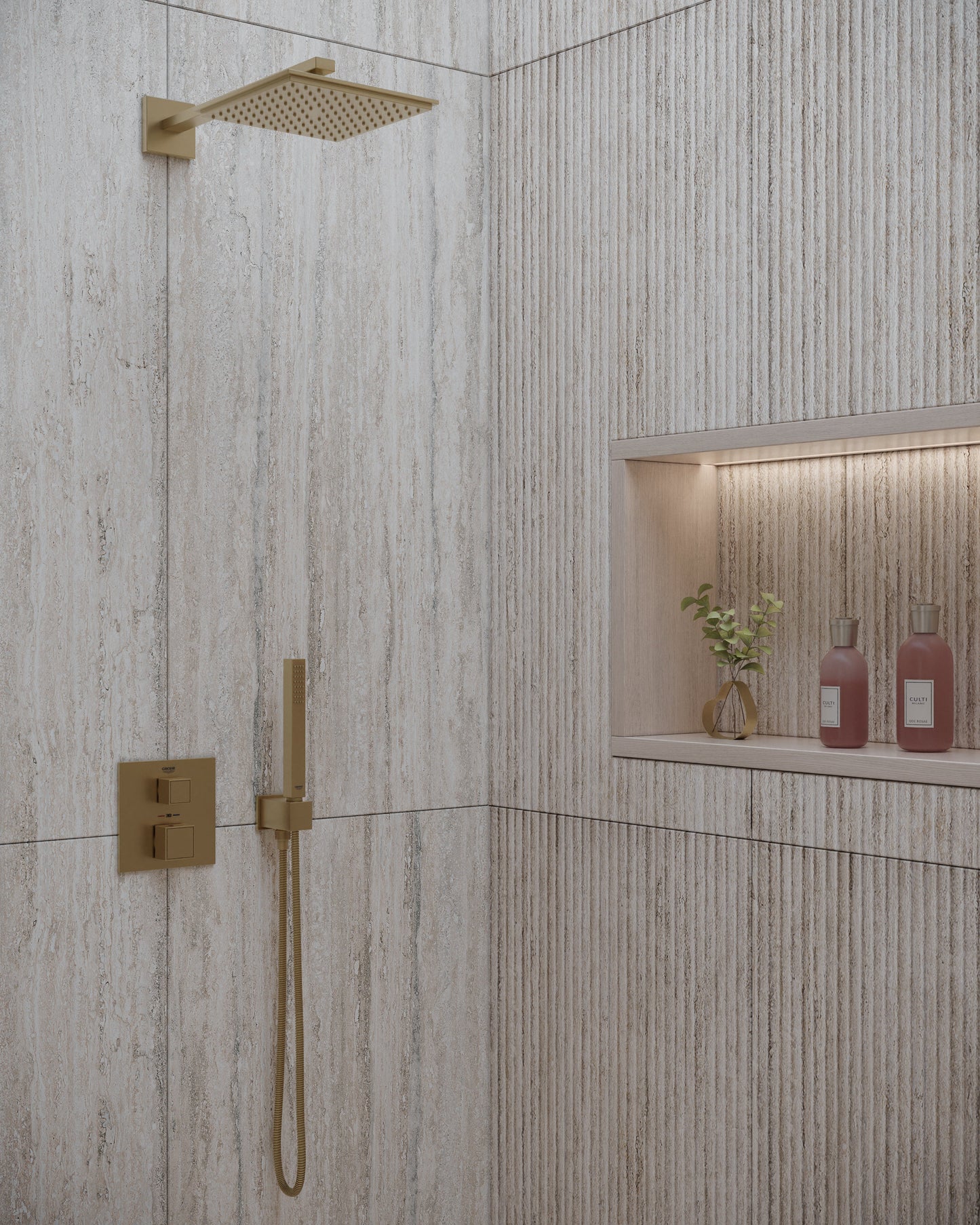 Stone Effect Bathroom Tiles