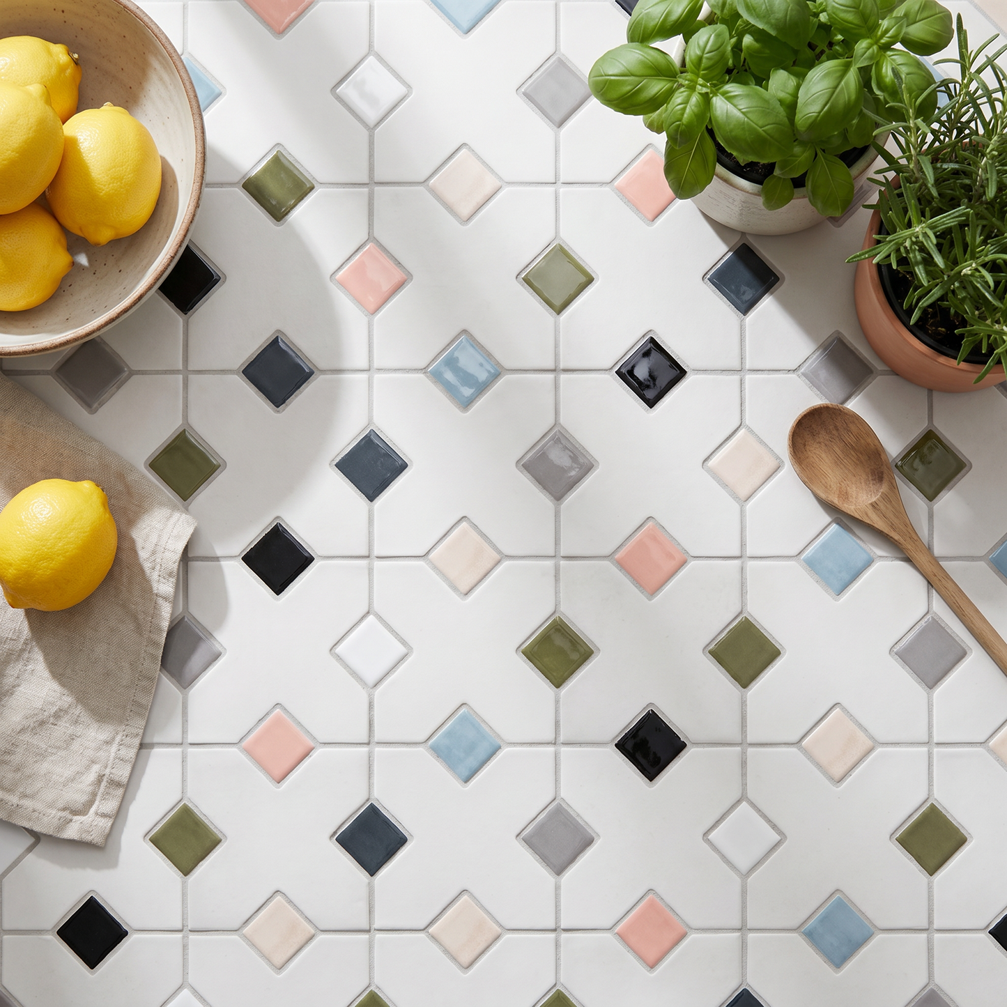 Patterned Kitchen Tiles - By European Heritage