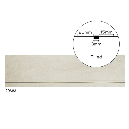 Bespoke Tile Step Fabrication - Mitre & Glued "Reinforced Mitre" Profile (over 70mm lip height)