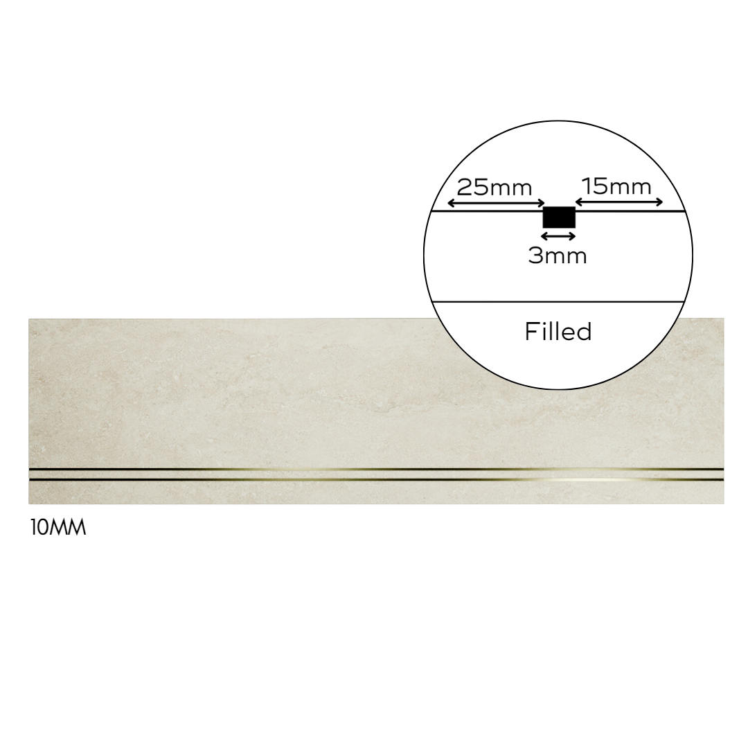 Bespoke Tile Step Fabrication - Mitre & Glued "Reinforced Mitre" Profile (max 70mm lip height)