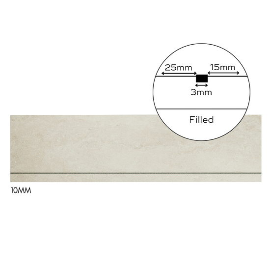 Bespoke Tile Step Fabrication - Mitre & Glued "Reinforced Mitre" Profile (over 70mm lip height)