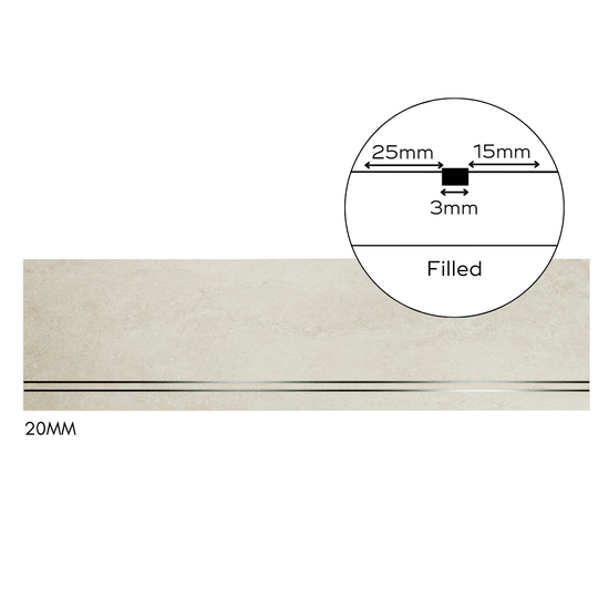 Bespoke Tile Step Fabrication - Mitre & Glued "Reinforced Mitre" Profile (over 70mm lip height)