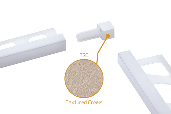Schluter Quadec Q - Solid Internal/External Corner Powder Coated Aluminium