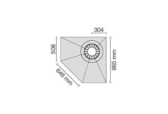 Schluter Kerdi Shower Off-Centre Tray