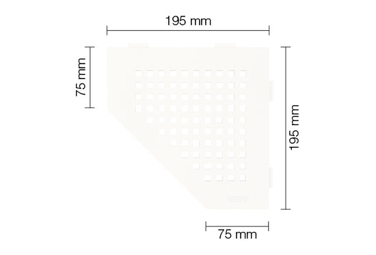 Schluter Shelf E S2 Square Design