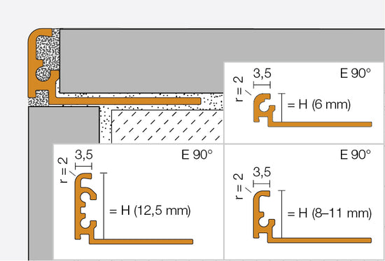 Jolly J - W -White RAL 9010 Powder Coated Aluminium