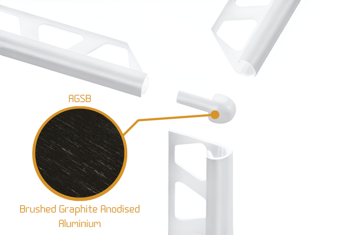 Schluter Rondec RO - External Corner Anodised Aluminium