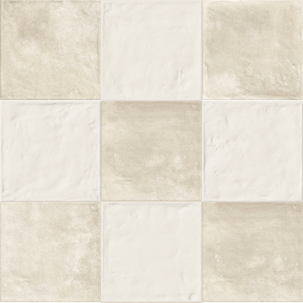 Kiln Avorio And Bianco Assoluto Chequerboard