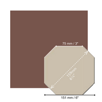 Octagons (Large) - Brown