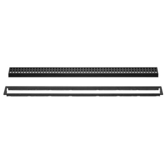 Schluter Kerdi-Line B Square Design 19MM Frame Matt Graphite Stainless Steel Drain and Grate