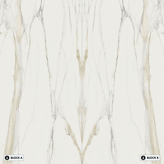 Marmi Marble Calacatta Gold Bookmatched (Glossy)