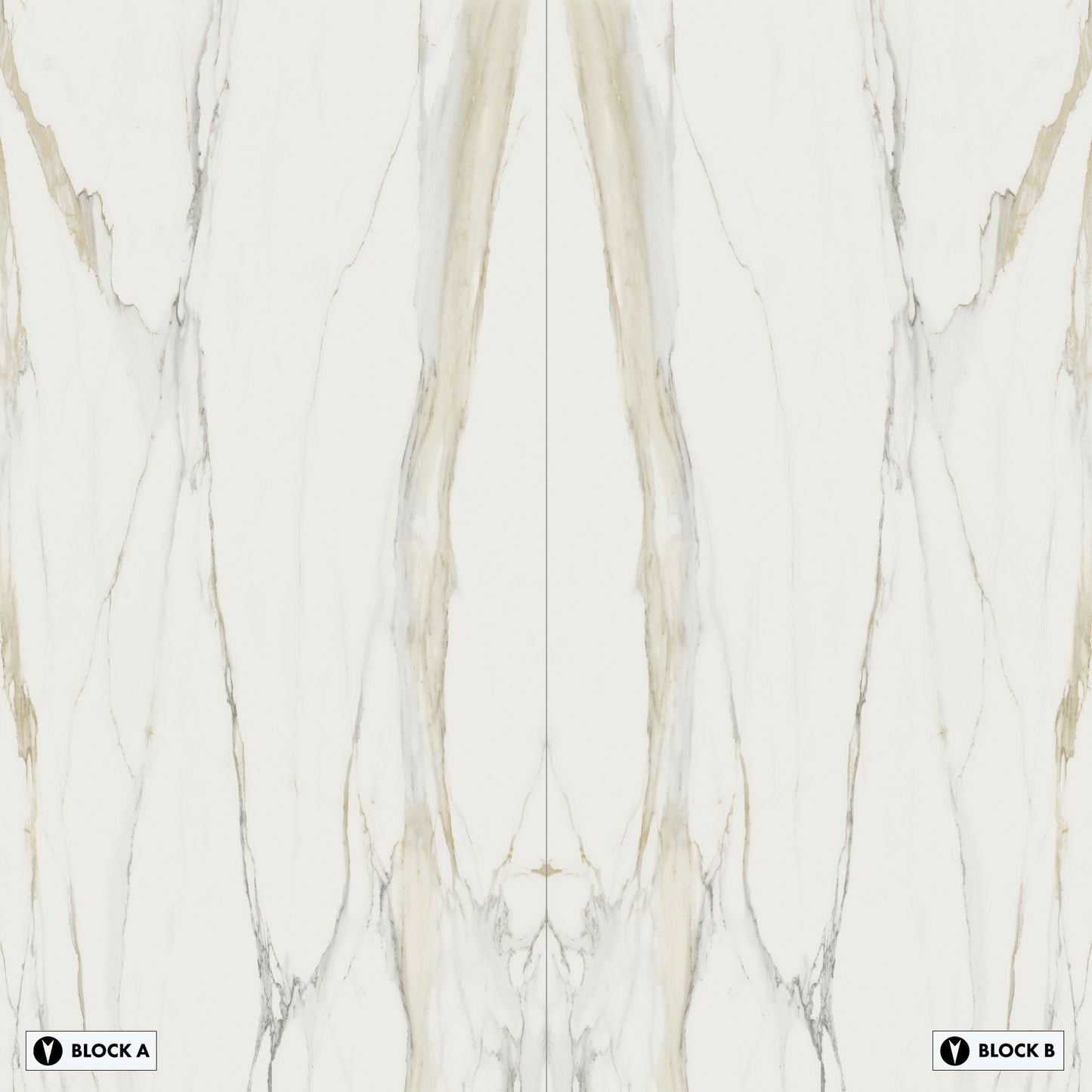 Marmi Marble Calacatta Gold Bookmatched (Matte)