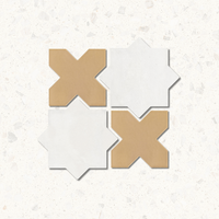 Alhambra White and Rosato Mix Cross and Star Matt
