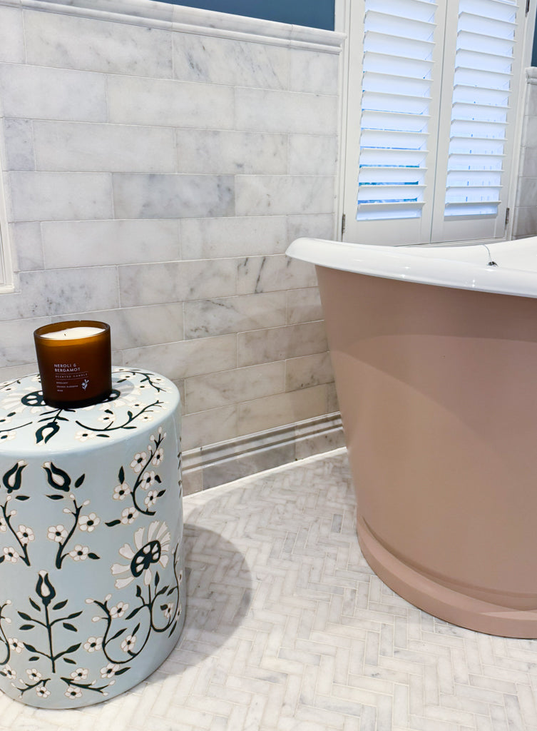 Alpi Carrara Marble Honed Herringbone Mosaic