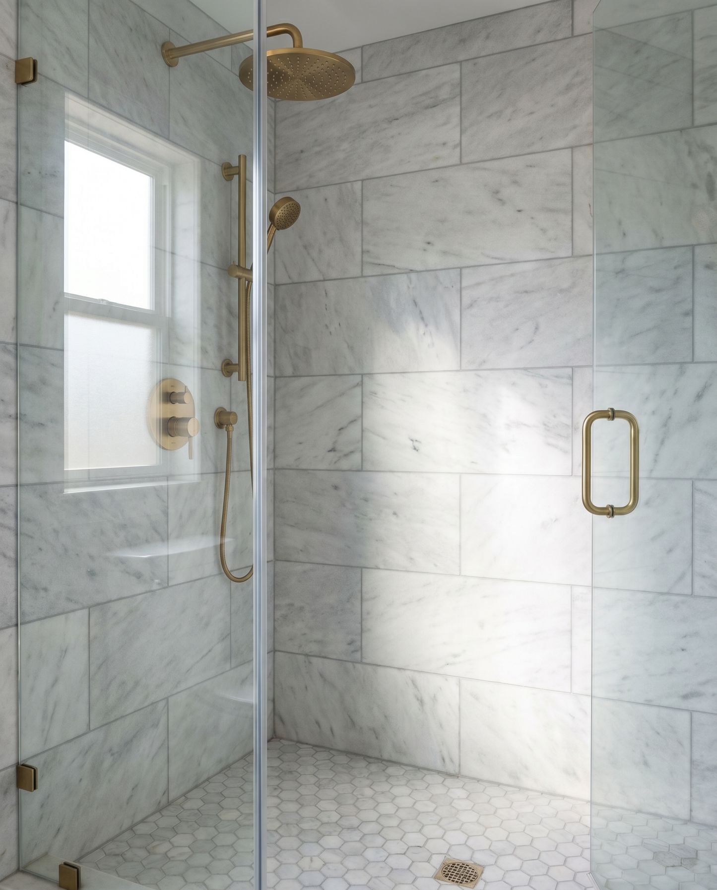 Alpi Carrara Marble Honed Hexagon Mosaic