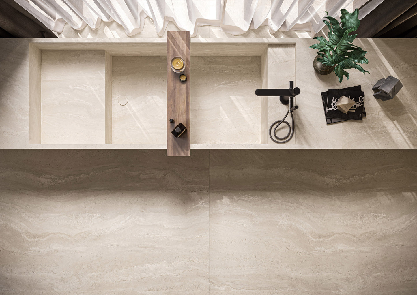 Pietre Pearl Travertine (Matte Silk)