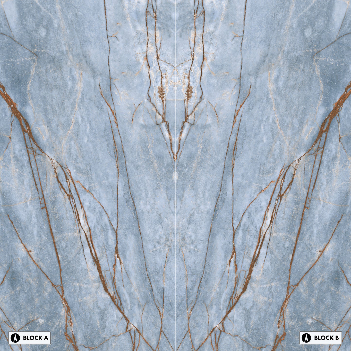 Marmi Azure Bookmatched (Matte)