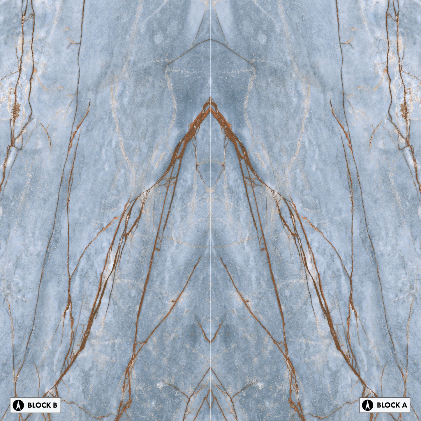 Marmi Azure Bookmatched (Matte)