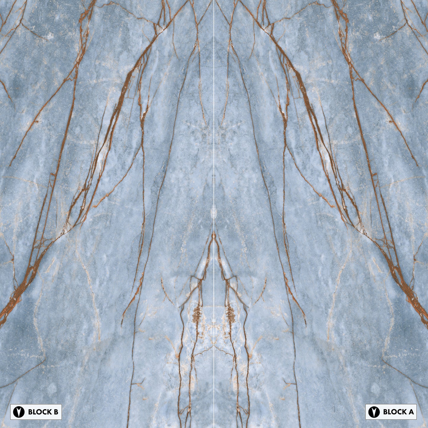 Marmi Azure Bookmatched (Glossy)