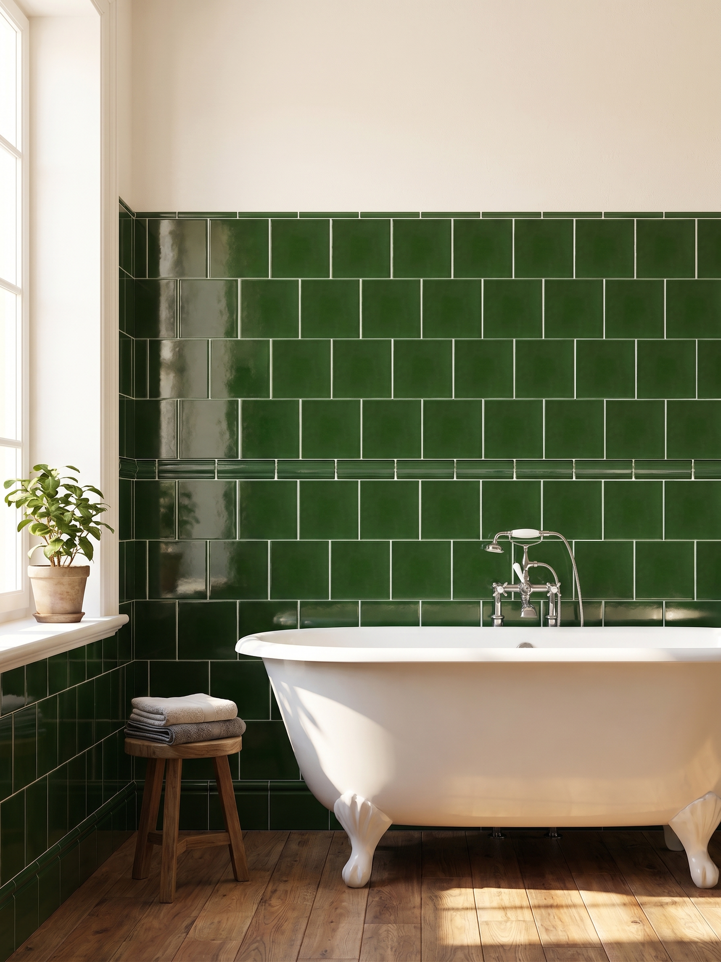 Belgravia Victorian Green Gloss Field Tile