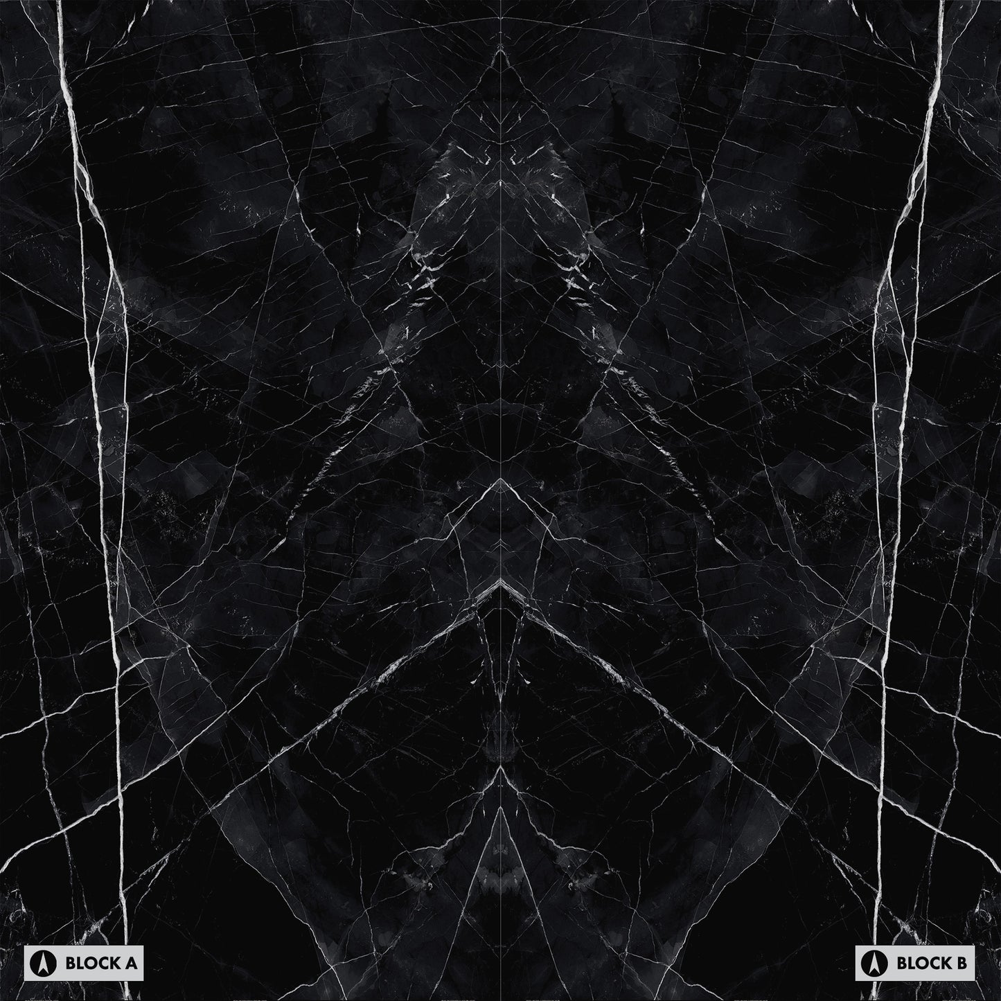 Marmi Calacatta Black Bookmatched (Naturale)