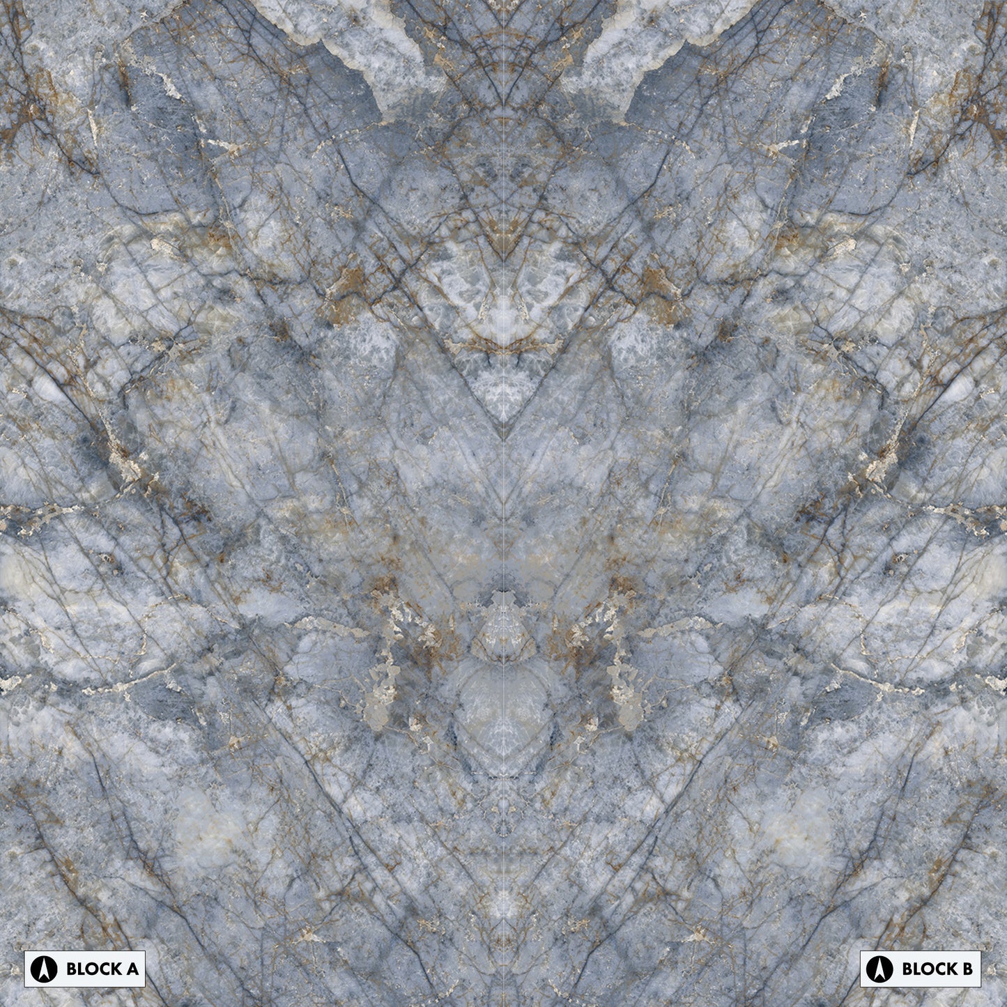 Graniti Granito Blu Ande Bookmatched (Full Lappato)