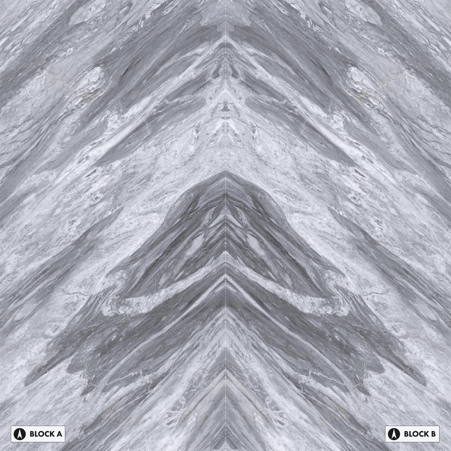 Marmi Bordiglio Manhattan Bookmatched (Naturale)