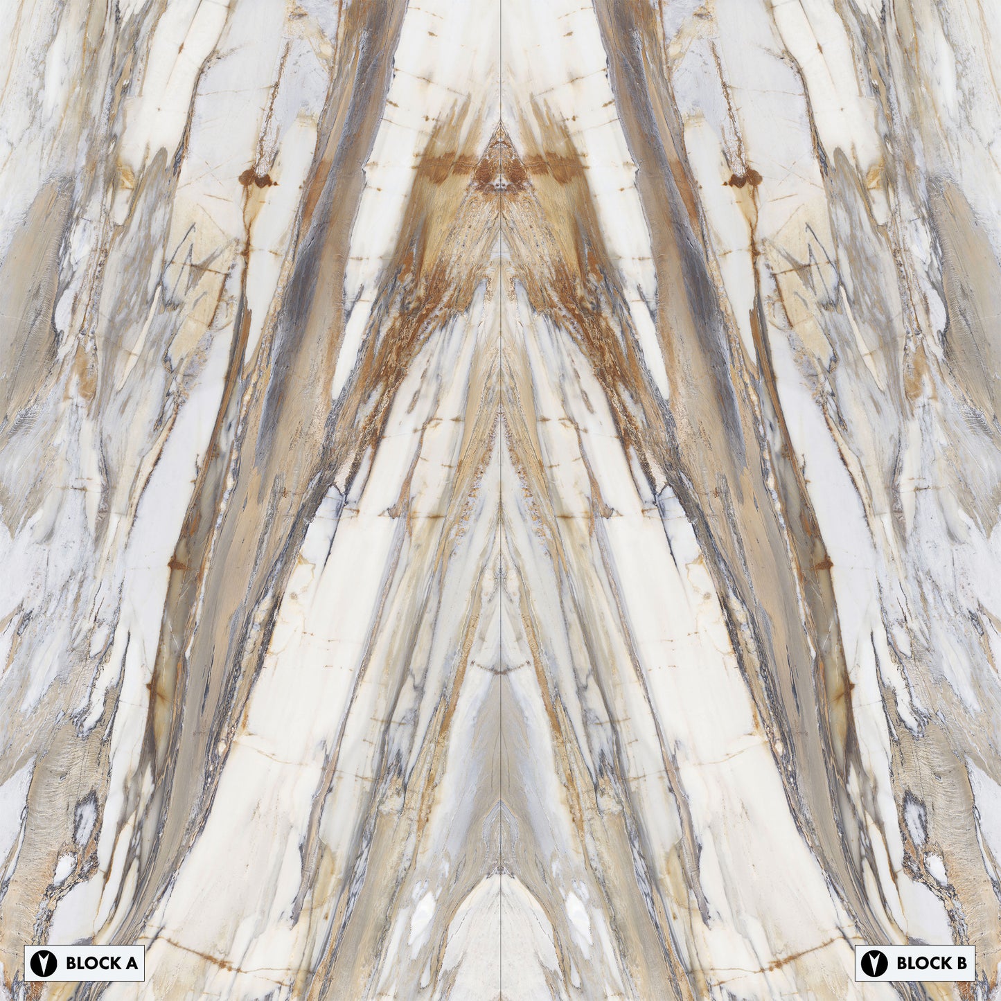 Marmi Calacatta Fossil Bookmatched (Full Lappato)
