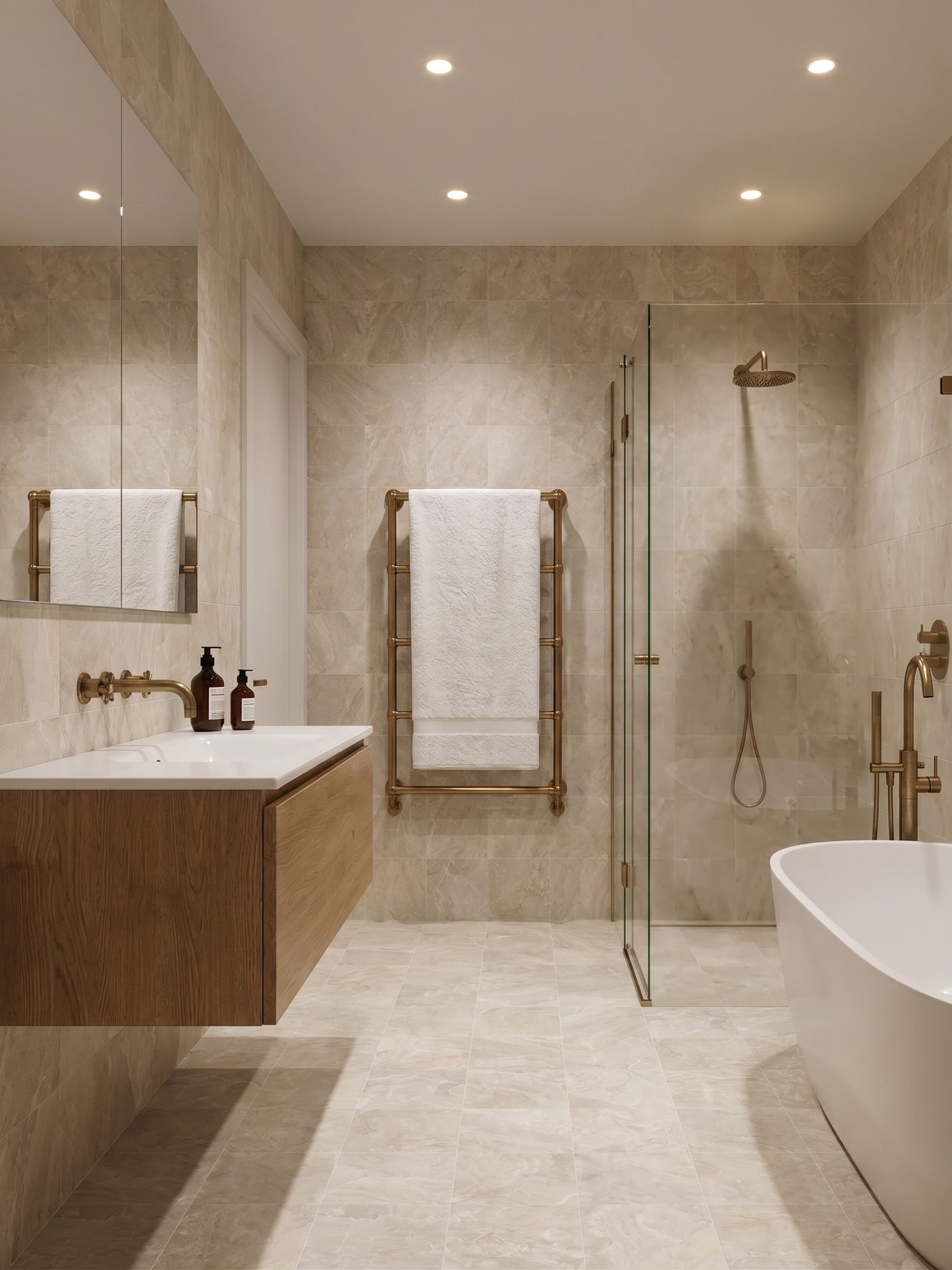 Capri Earth Brushed Square Porcelain