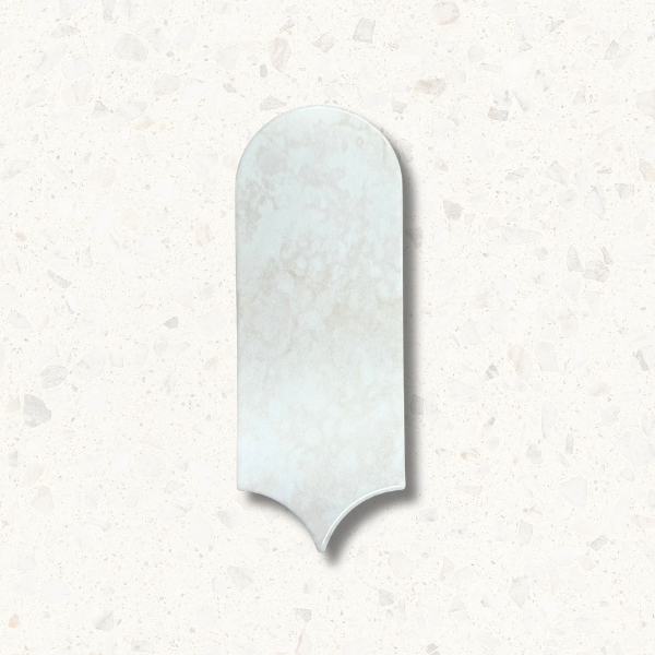 Capri Ivory Feather Glossy Ceramic