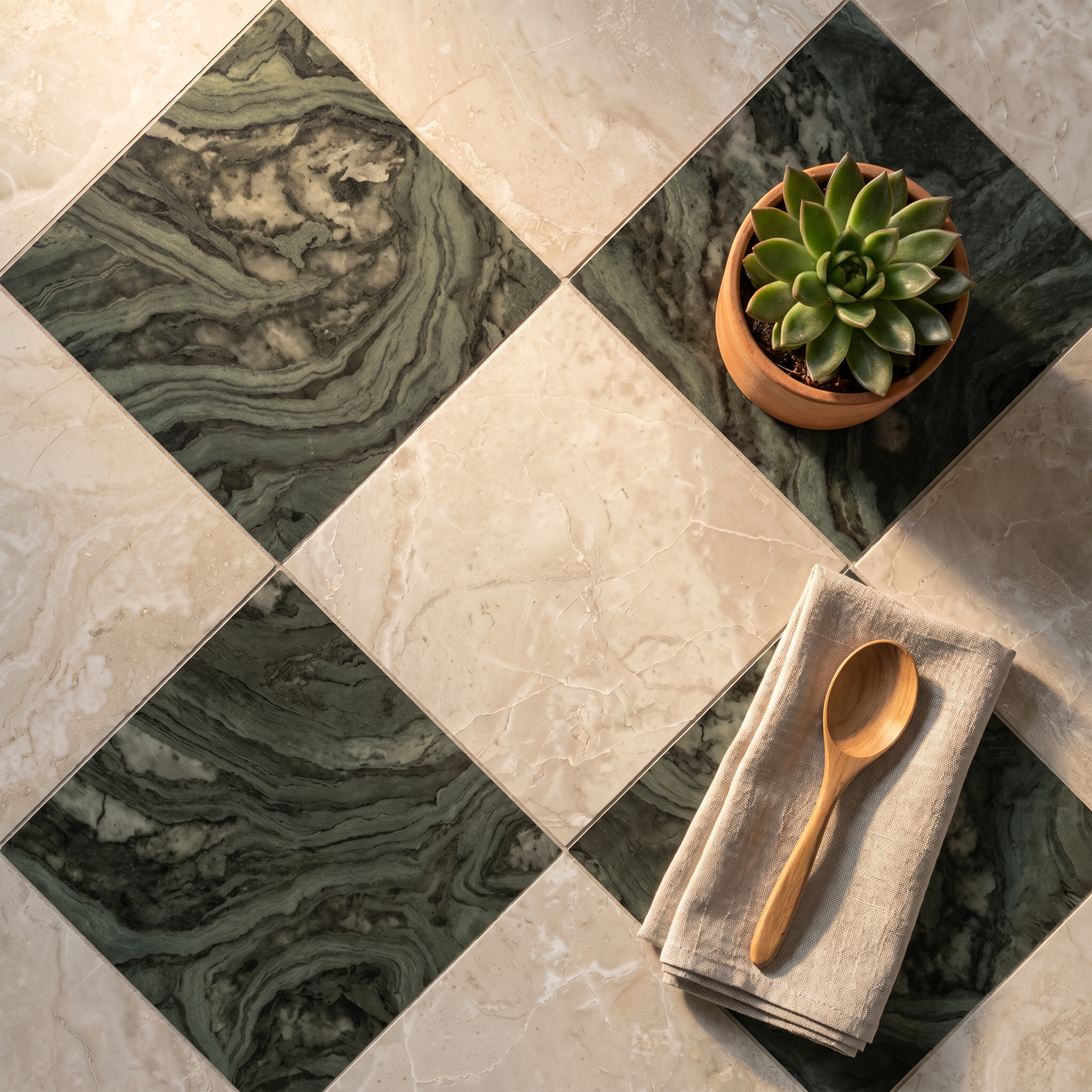 Capri Earth Brushed Square Porcelain
