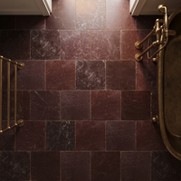 Claret Marble Tumbled Square