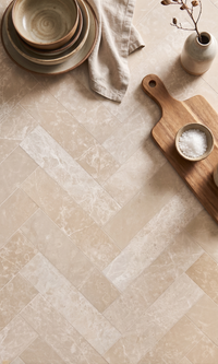 Crema Velato Marble Honed Brick