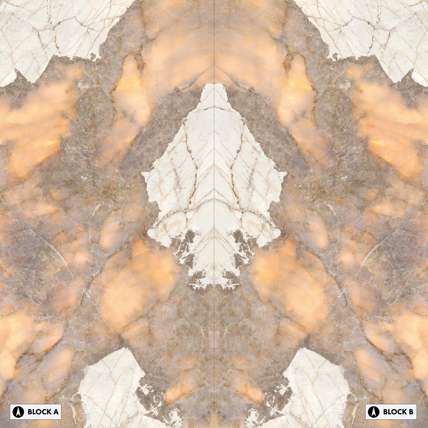 Marmi Golden Ambra Bookmatched (Full Lappato)
