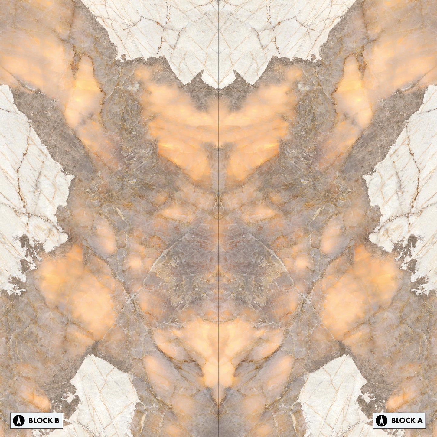 Marmi Golden Ambra Bookmatched (Full Lappato)