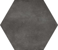 Hexagons Black Plain