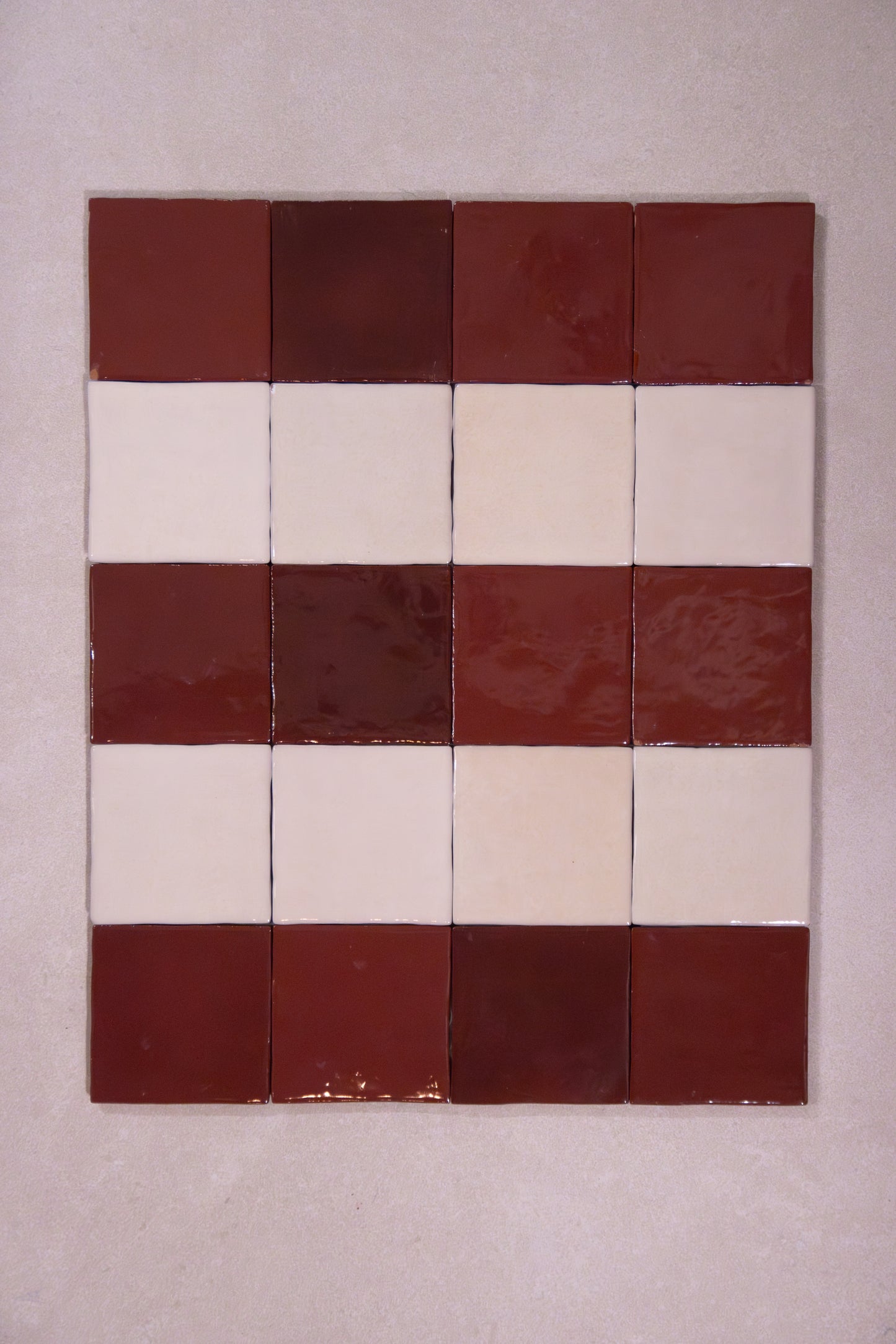 Mellah Zellige Burgundy