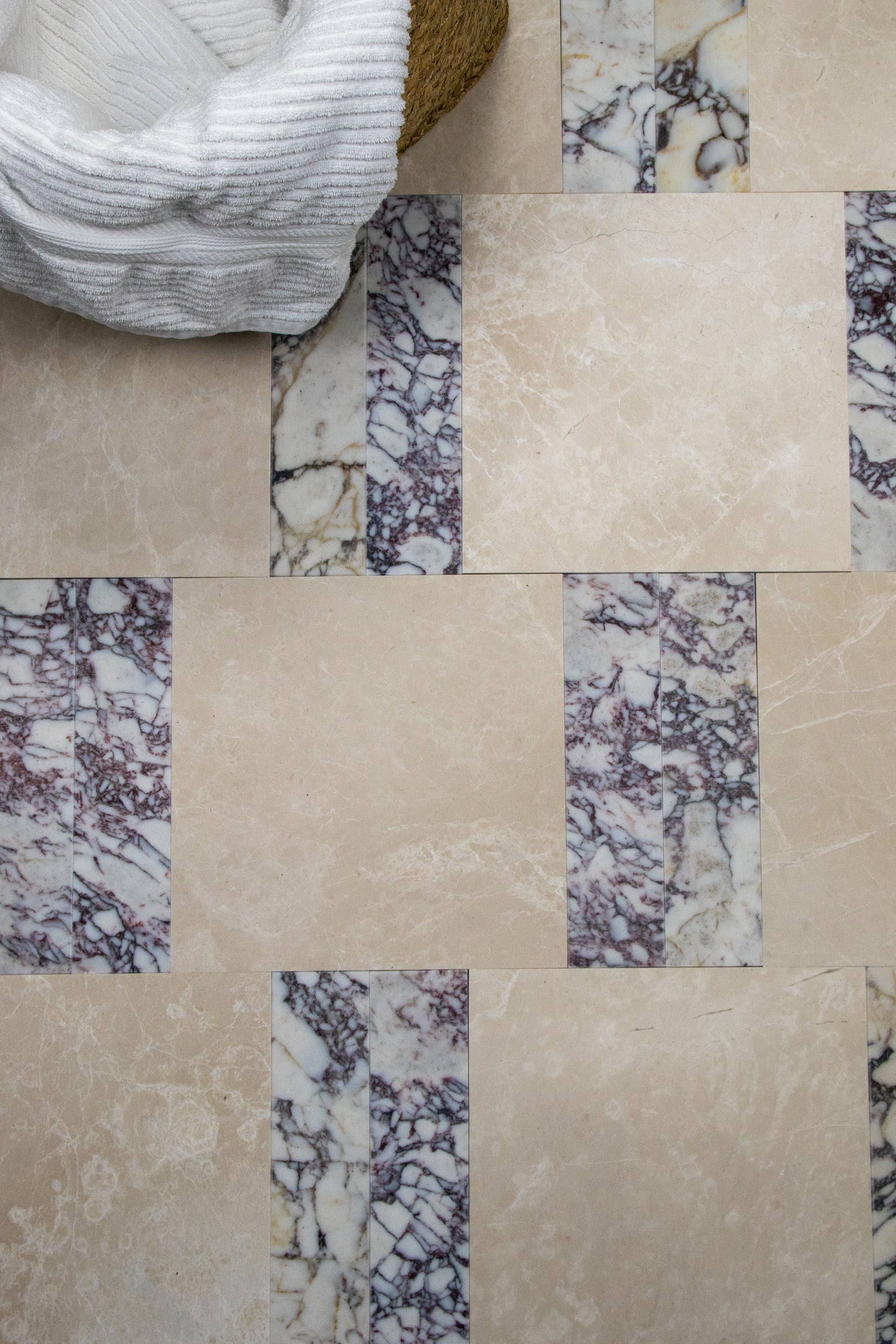 Calacatta Viola Marble Honed Brick