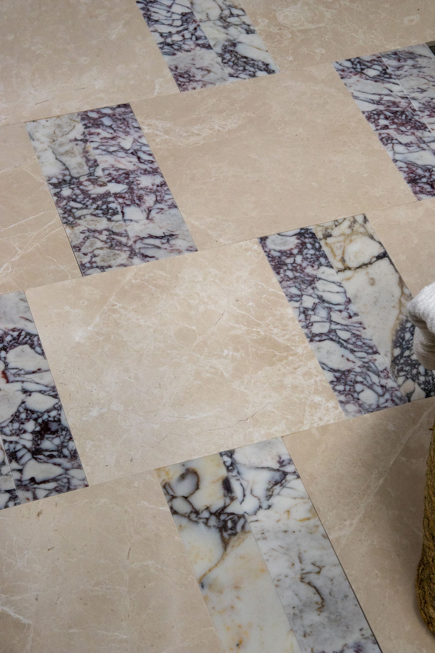 Calacatta Viola Marble Honed Brick