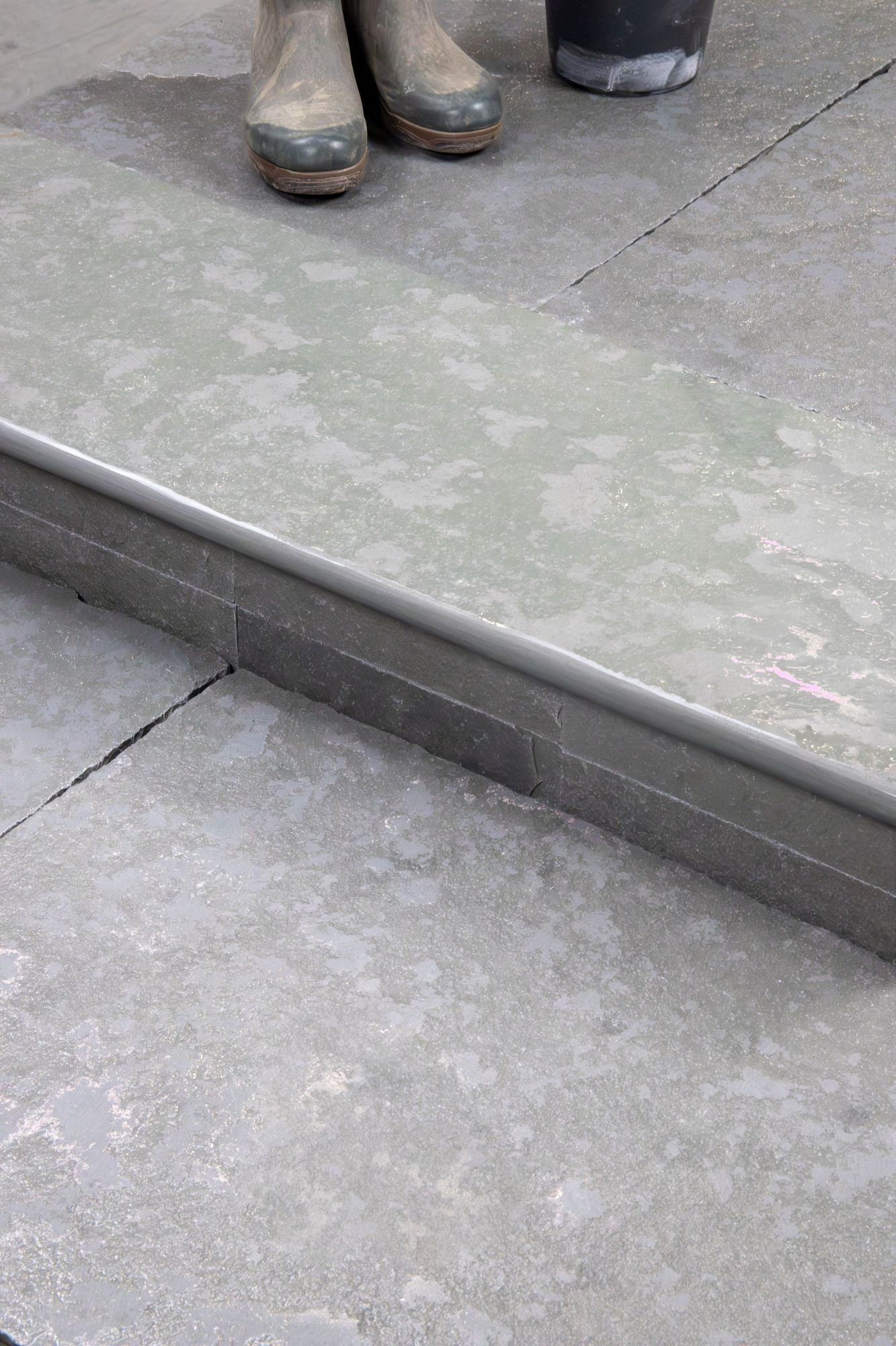 Elkstone Grey Tumbled Herringbone