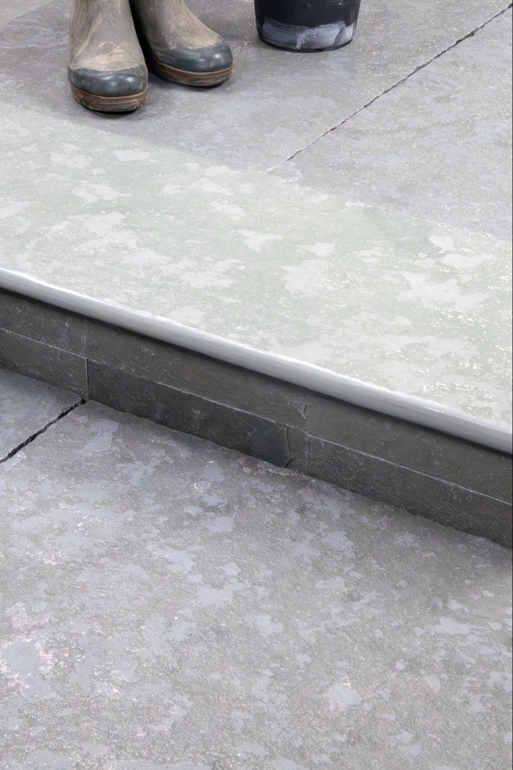 Elkstone Grey Tumbled Herringbone