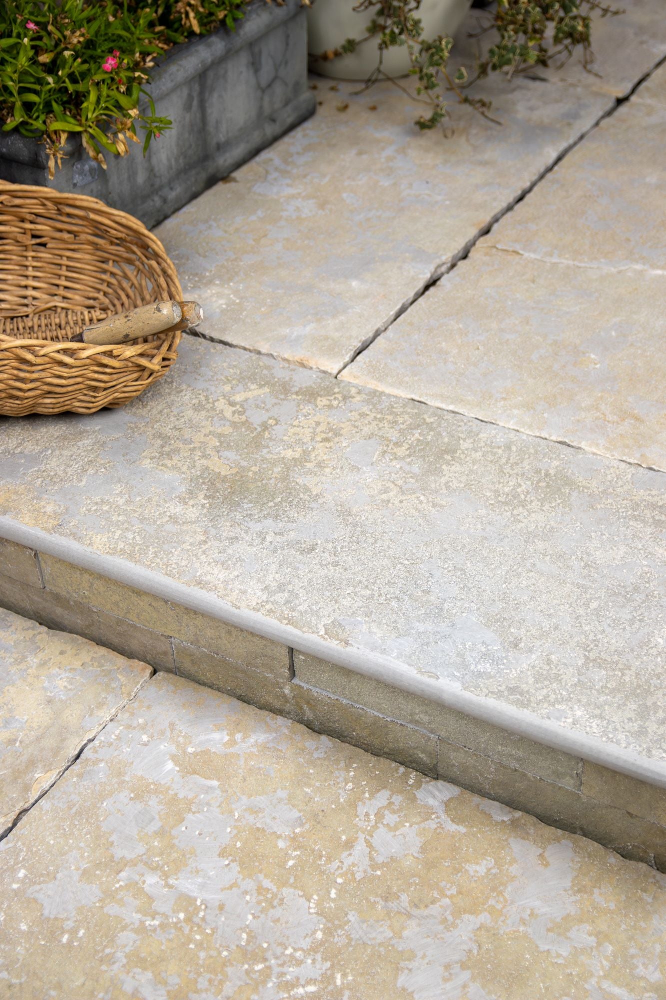 Elkstone Yellow Tumbled Herringbone