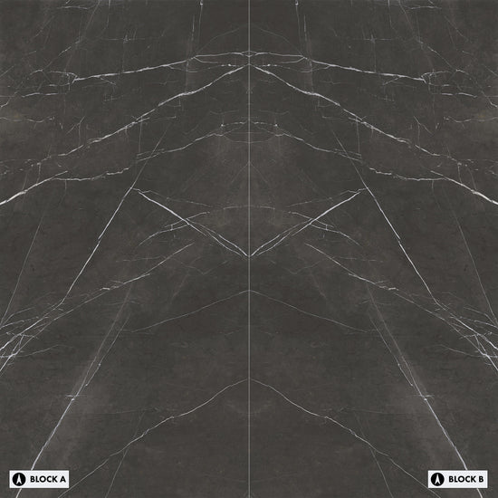 Marmi Imperial Black Select Bookmatched (Full Lappato)