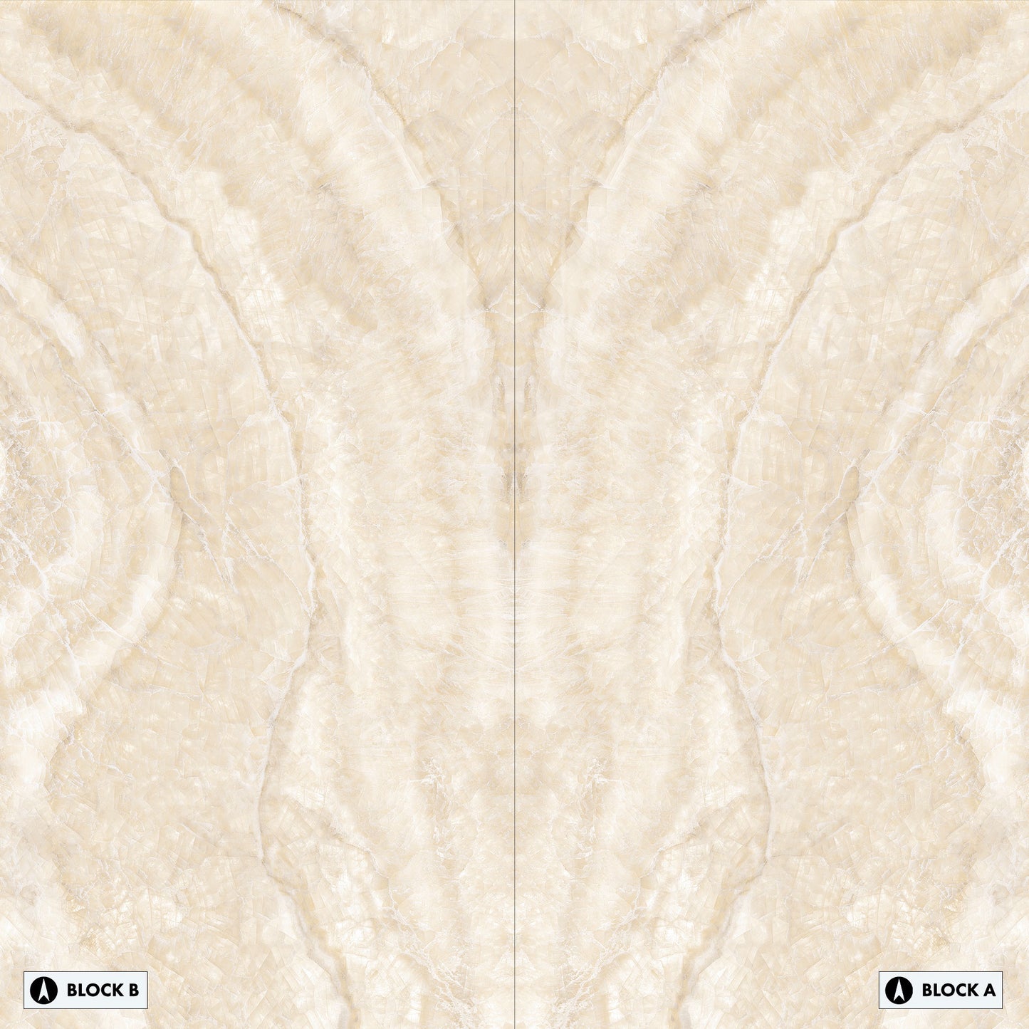 Marmi Ivory Gioiello Bookmatched (Full Lappato)