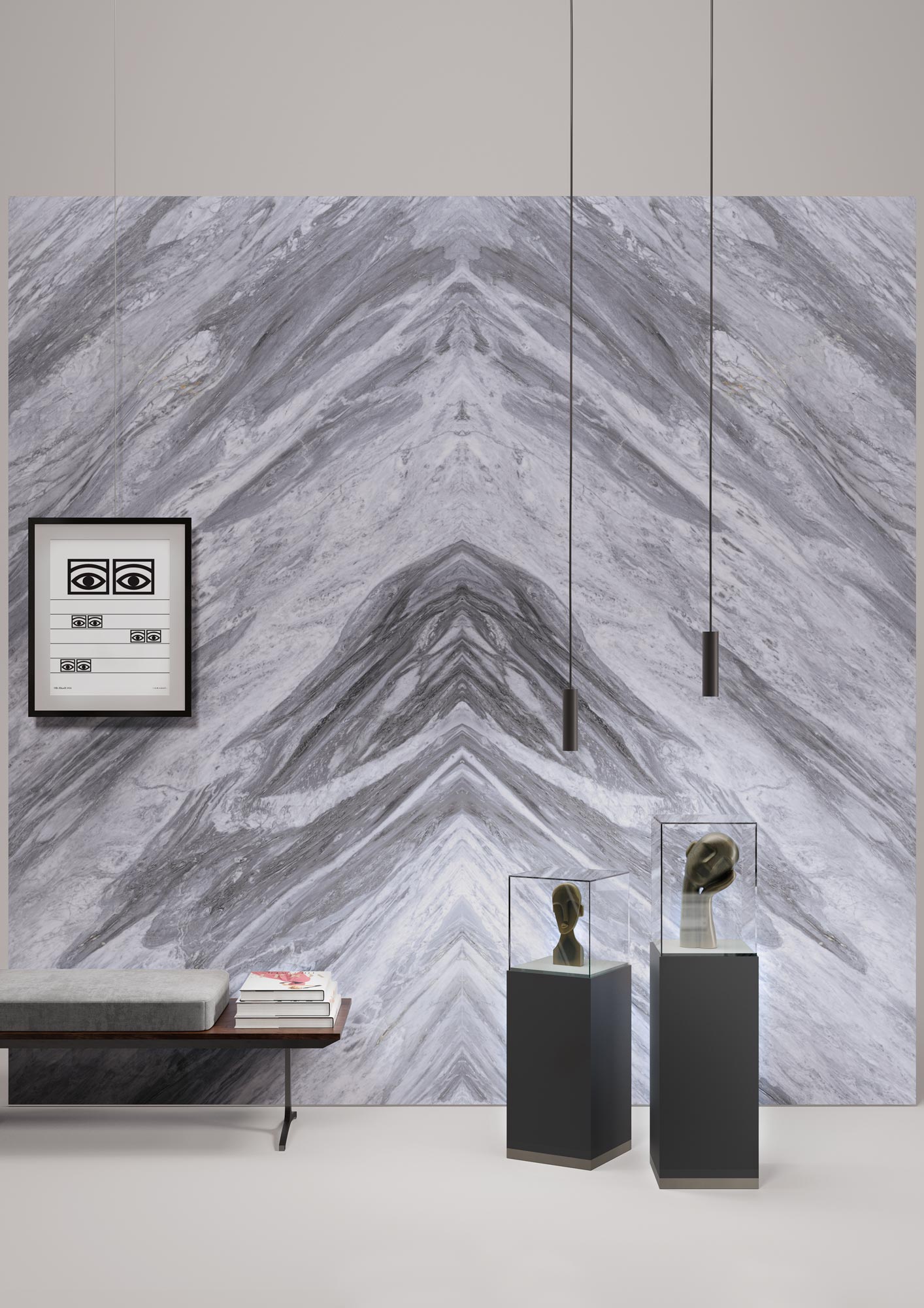Marmi Bordiglio Manhattan Bookmatched (Naturale)
